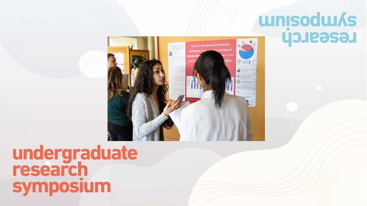 Students at UGRS poster session